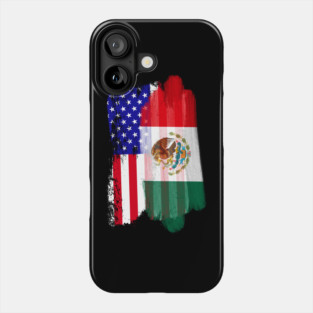Mexican American Flags Phone Case