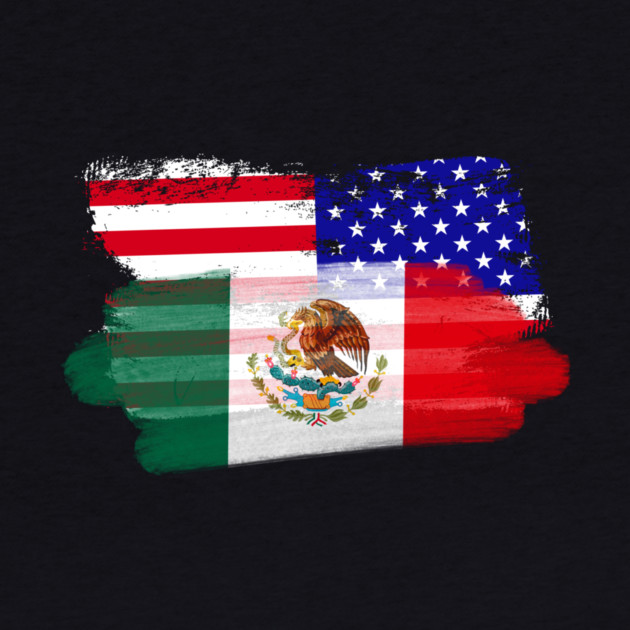 Mexican American Flags by The WYLD Tribe