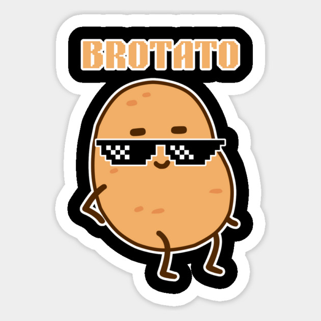 Brotato Bro Potato Sticker by The WYLD Tribe