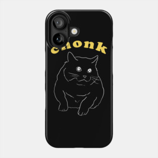Funny Aesthetic Chonk Fat Cat Phone Case