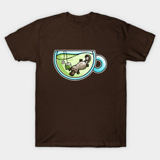 Pla-tea-pus Kawaii Cute Platypus Tea Pun T-Shirt