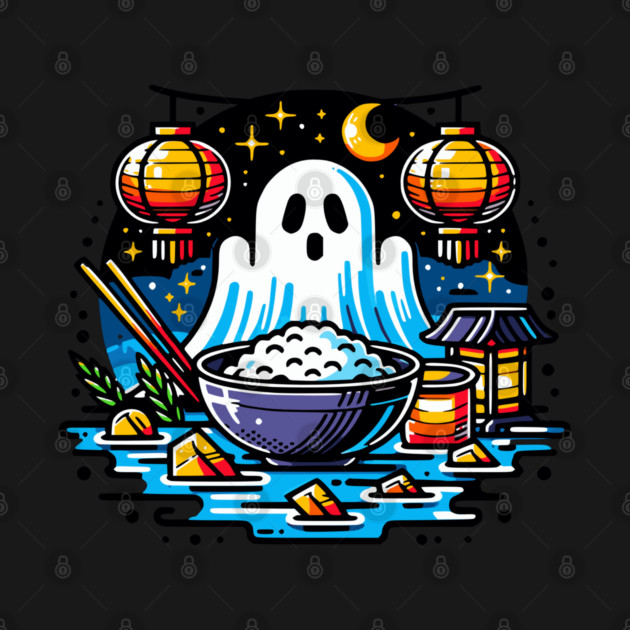 Hungry Ghost Festival Graphic Art by HolidayBug