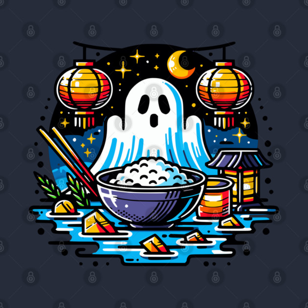 Hungry Ghost Festival Graphic Art by HolidayBug