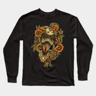Eagle Traditional tattoo Long Sleeve T-Shirt