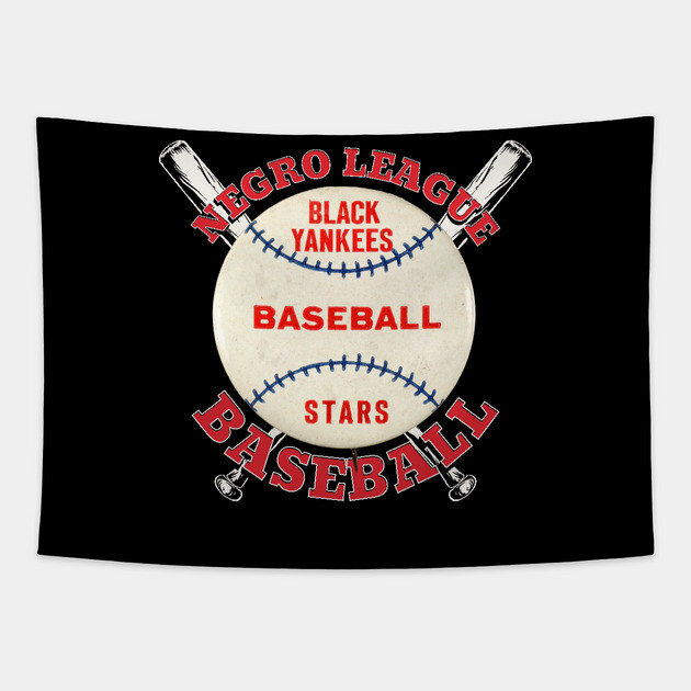 Black Yankee Stars - Negro League Baseball Tapestry by UrbanLifeApparel