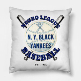 NY Black Yankees Negro League Baseball Pillow