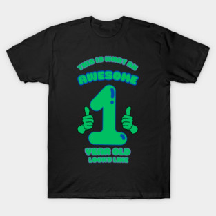 This Is What An Awesome 1 Year Old Looks Like T-Shirt