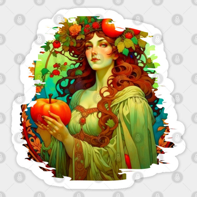 Art Nouveau Mabon Sticker by HolidayBug