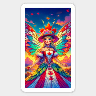 Canadian Fairy Sticker