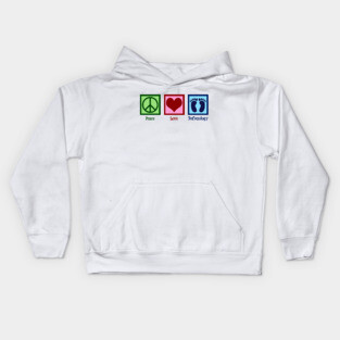 Peace Love Reflexology Kids Hoodie