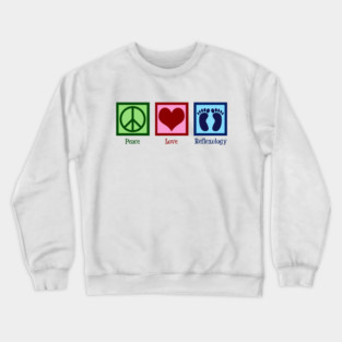 Peace Love Reflexology Crewneck Sweatshirt