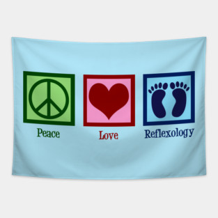 Peace Love Reflexology Tapestry