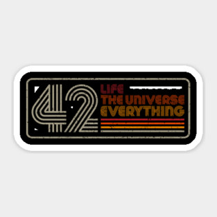 Retro 42 Sticker