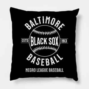 The Baltimore Black Sox Negro League Baseball Pillow