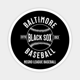 The Baltimore Black Sox Negro League Baseball Magnet