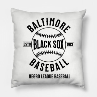 The Baltimore Black Sox Negro League Baseball Pillow