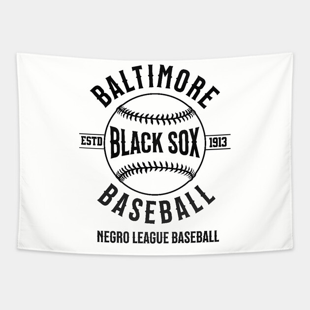 The Baltimore Black Sox Negro League Baseball Tapestry by UrbanLifeApparel