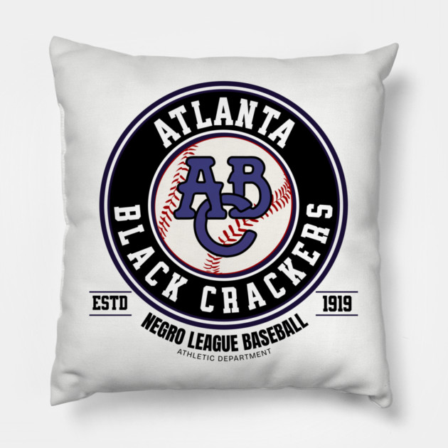 Atlanta Black Crackers Negro League Baseball Pillow by UrbanLifeApparel