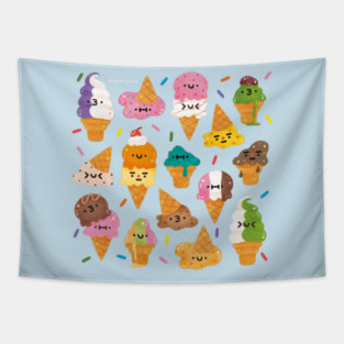 Melty Ice Cream Tapestry
