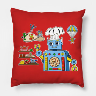 Pizzabot 9000 Pillow