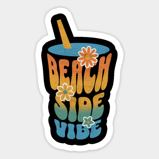 Summer Vibes Beach Side Vibes Summer Vacation Trip Magnet by Yesteeyear