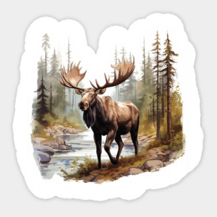 Moose Sticker