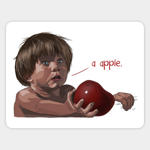 Dennis the Menace: a apple Magnet by 51Deesigns