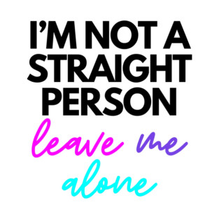 I'm Not a Straight Person - Neon Bi Pride edition T-Shirt