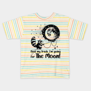 Feral Moon Raccoon Kids T-Shirt