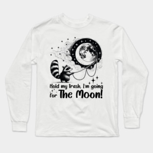 Feral Moon Raccoon Long Sleeve T-Shirt