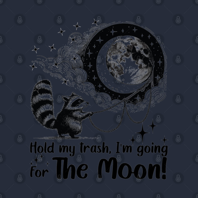 Feral Moon Raccoon by JessArty