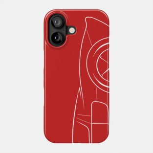 Ford GT - profile stencil, white Phone Case