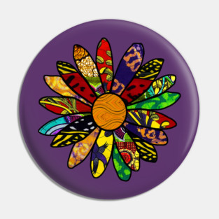 African Pride flower Pin