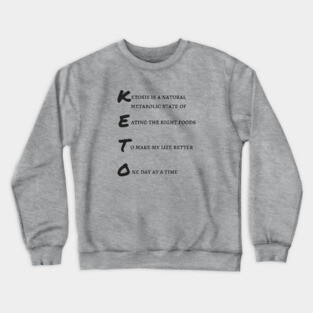Keto Ketosis Keto Crewneck Sweatshirt