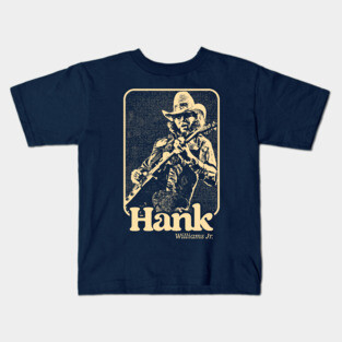 Hank Williams Jr // Retro Vintage Style Kids T-Shirt