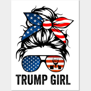 Yes I'm A Trump Girl Get Over It - Trump 2024 Election Gifts for Girls Women Posters and Art