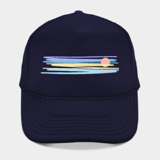 Retro Sunset Rays Hat