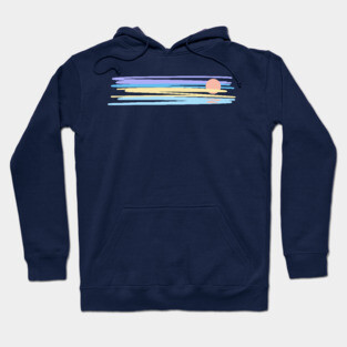 Retro Sunset Rays Hoodie