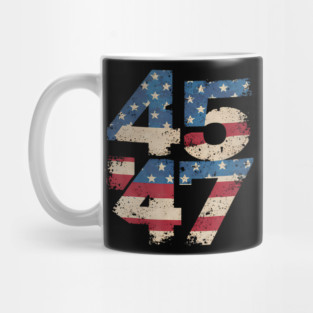 Vintage 45 47 - Trump 2024 Mug