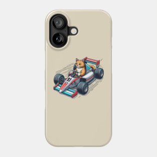 Cat formula 1 Phone Case