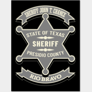 John T. Chance. Rio Bravo Sheriff. Posters and Art