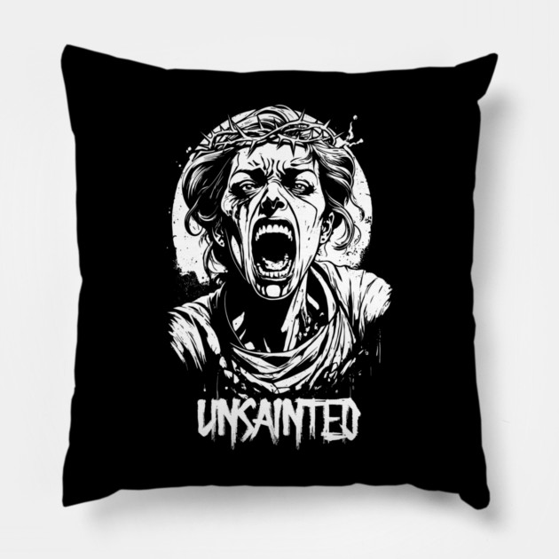 UNSAINTED Pillow by artslaves