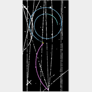 Particle Physics (bubble chamber) Posters and Art