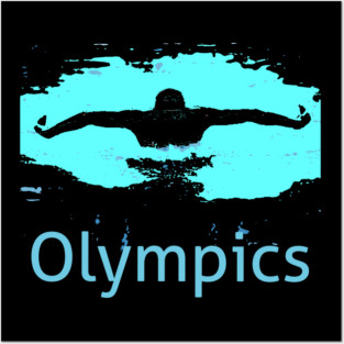 Swimming Olympics Posters and Art