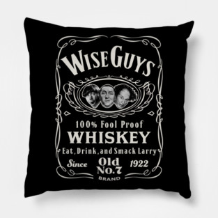 Wise Guy Whiskey Label Pillow