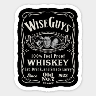 Wise Guy Whiskey Label Sticker