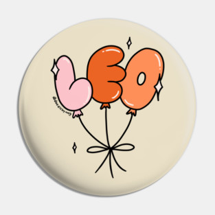 Leo Balloons Pin