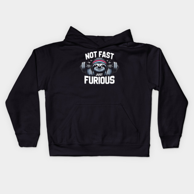 Not Fast Just Furious Kids Hoodie by MakerMind8.2