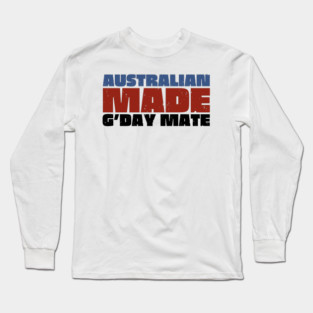Australian Made G'day Mate Long Sleeve T-Shirt