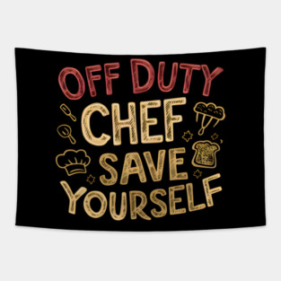 Off Duty Chef: Escape to the Kitchen Tapestry